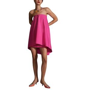 Blue Tassel High-Low Pink Cotton Mini Dress Size S